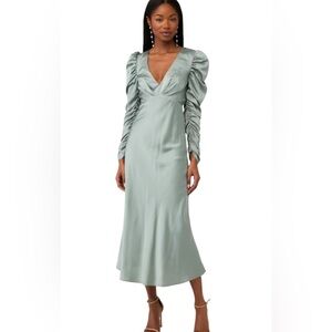 Line & Dot Maya Dress Sz XS - Sage